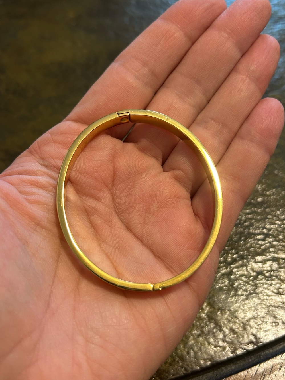 Pavoi Gold Tone Hinged Bangle Bracelet - Women Jewelry